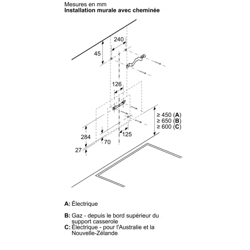 Hotte décorative BOSCH DWK87FN60 - 10