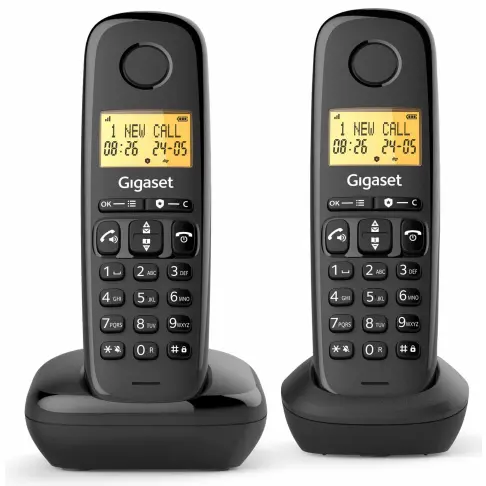Téléphone sans fil GIGASET BASIC100DUONOIR - 1