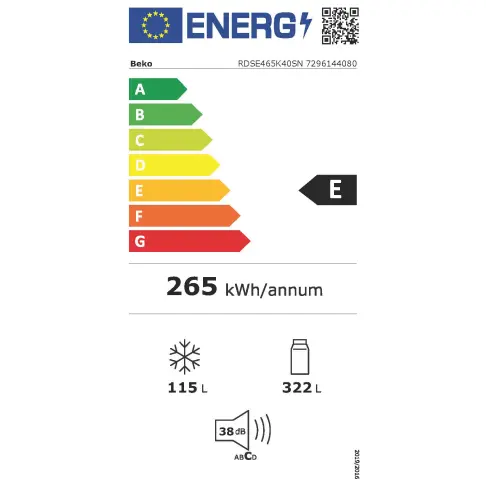 Réfrigérateur 2 portes BEKO RDSE465K40SN - 3