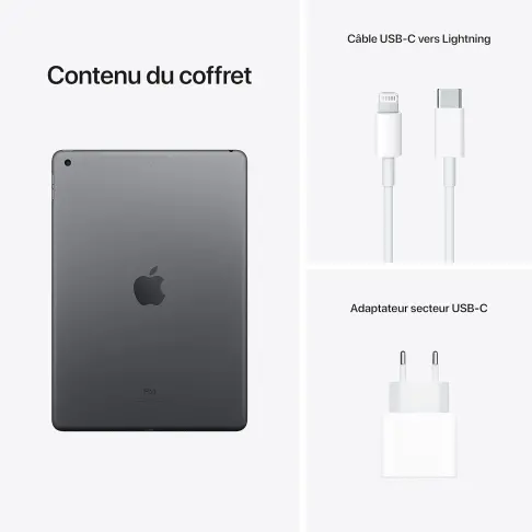 Tablette APPLE iPad 2021 Gris 24 Go - MK2K3FD/A - 5