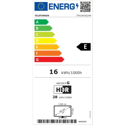 Tv led 24'' TELEFUNKEN TFK24HDS24B - 3