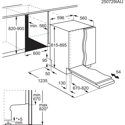 Lave-vaisselle tout intégré 60 cm AEG GI8200X5TN - 12
