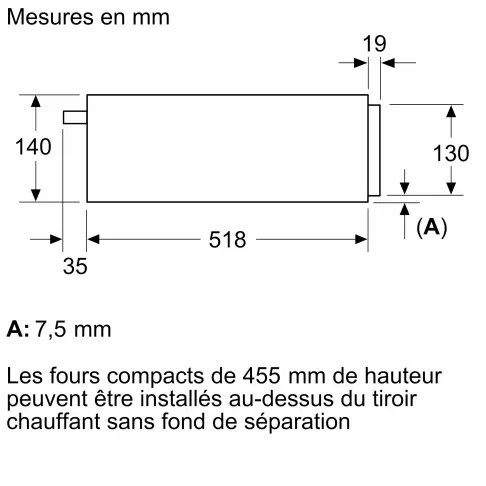 Tiroir chauffant NEFF N24HA11N1 - 6 Tiroir chauffant NEFF N24HA11N1 - 6