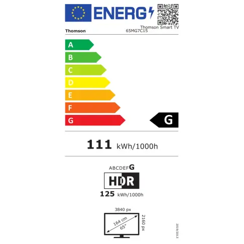 Tv led 65'' THOMSON 65MG7C15 - 19