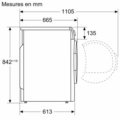 Sèche-linge frontal BOSCH WTN85V08FR - 4