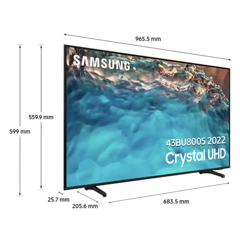 Télé led 43 pouces SAMSUNG UE43BU8005 - 7