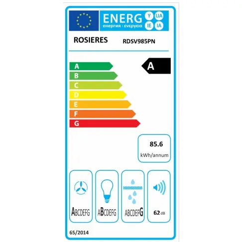 Hotte decor ROSIERES RDSV 985 PN - 2