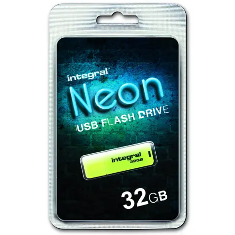 Cle usb INTEGRAL NEON JAUNE 32 GB - 2
