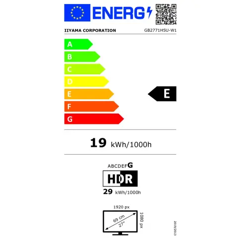 Ecran pc gaming IIYAMA GB2771HSU-W1 - 16