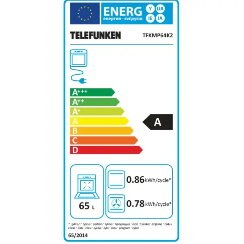 Four pyrolyse TELEFUNKEN TFKMP64K2 - 2 Four pyrolyse TELEFUNKEN TFKMP64K2 - 2