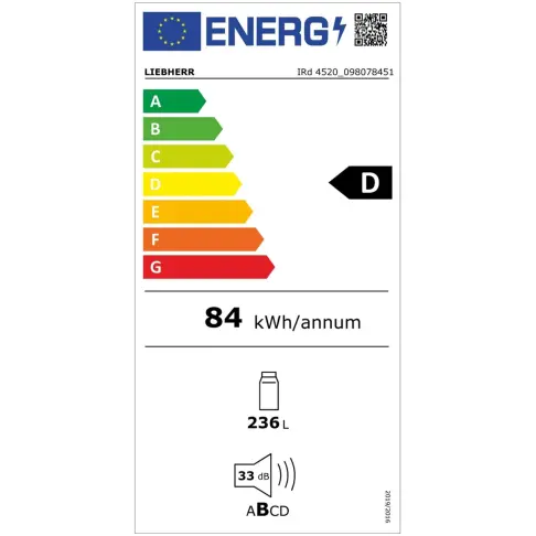 Réfrigérateur intégré 1 porte LIEBHERR IRD4520-22 - 5