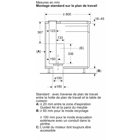 Hotte plan de travail SIEMENS LD98WMM60 - 10