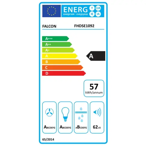 Hotte décorative murale FALCON FHDSE 1092 SLN - 3