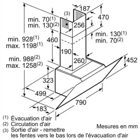 Hotte décorative murale SIEMENS LC87KHM60 - 7