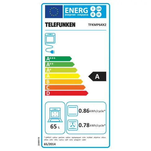 Four pyrolyse TELEFUNKEN TFKMP64X2 - 2 Four pyrolyse TELEFUNKEN TFKMP64X2 - 2