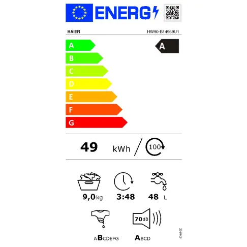 Lave-linge frontal HAIER HW90B14959U1FR - 8
