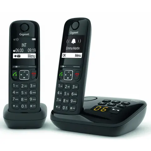 Téléphone sans fil GIGASET SIEMENS GIGA AS 690 A DUO NOIR - 1