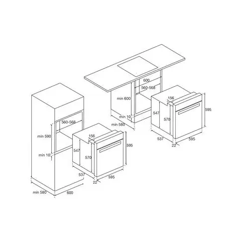 Four pyrolyse AIRLUX AFP 211 WH - 2