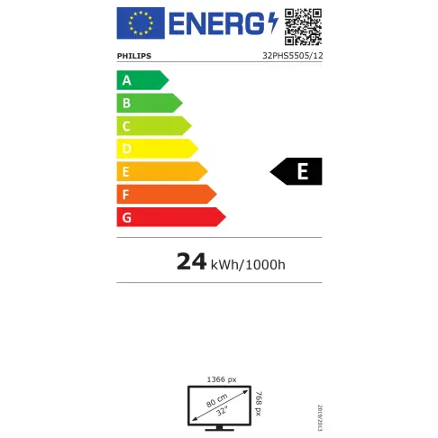 Tv led 43'' PHILIPS 43 PFS 5505/12 - 6