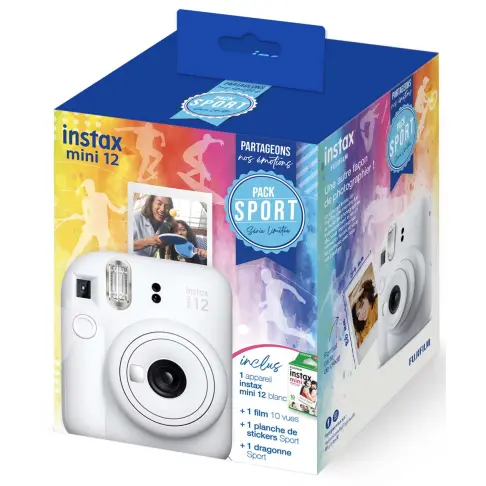 Appareil photo instantanée FUJIFILM INSTAX PACK SPORT MINI 12 BLC - 1
