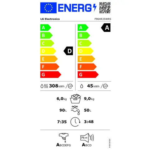 Lave-linge séchant LG F964R35WRS - 14