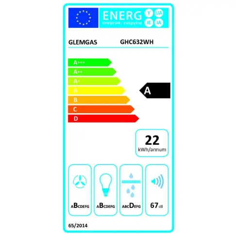 Hotte visière AIRLUX GHC632WH - 2