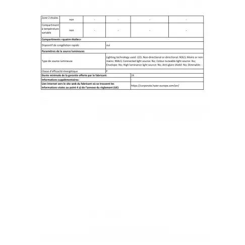 Congélateur armoire HAIER H3F280WF - 2