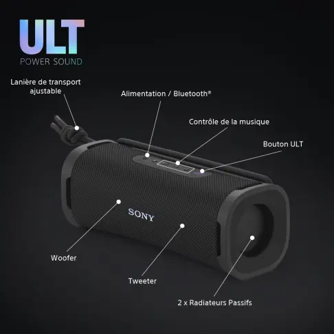 Enceinte nomade SONY SRS-ULT10B - 14