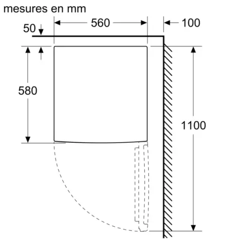 Réfrigérateur table top BOSCH KTR15NWEB - 3