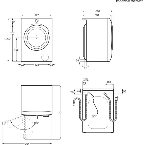 Lave-linge frontal AEG LFR83B114V - 9