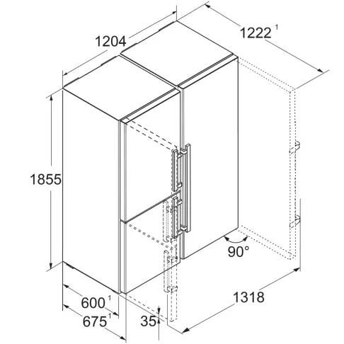 Réfrigérateur américain LIEBHERR XRCSD5255-22 - 10