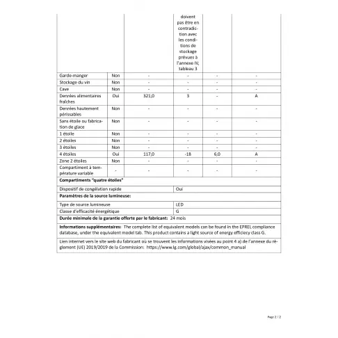 Réfrigérateur 2 portes LG GTF7043PS - 2