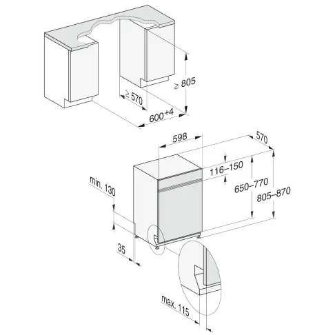 Lave-vaisselle intégré 60 cm MIELE G5611SCIIN - 6