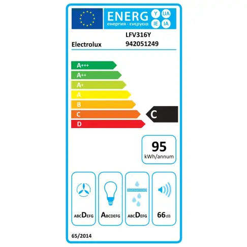 Hotte décorative murale ELECTROLUX LFV 316 Y - 7