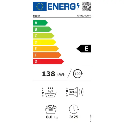 Sèche-linge frontal BOSCH WTH8300MFR - 13