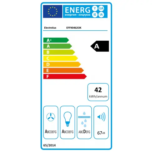 Hotte décorative ELECTROLUX EFF 90462 OK - 6 Hotte décorative ELECTROLUX EFF 90462 OK - 6