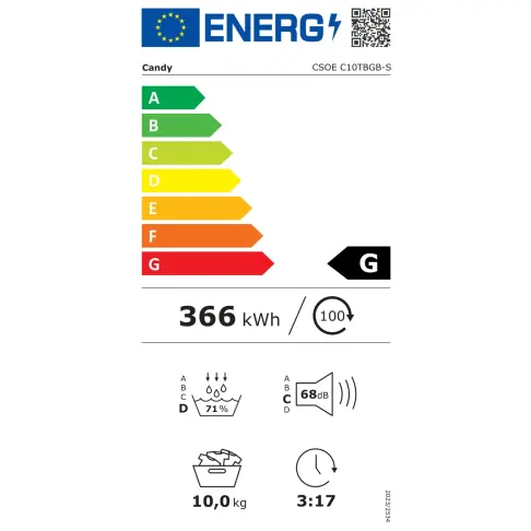 Sèche-linge frontal CANDY CSOEC10TBGB-S - 4