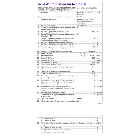 Télé led 50 pouces PHILIPS 50PUS8108/12 - 2