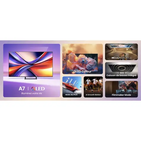 Tv led 65'' HISENSE 65A7Q - 3