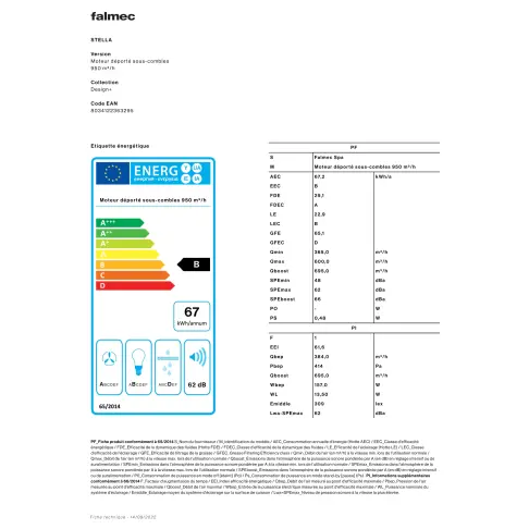 Hotte de plafond FALMEC CORSTEL3431 - 2
