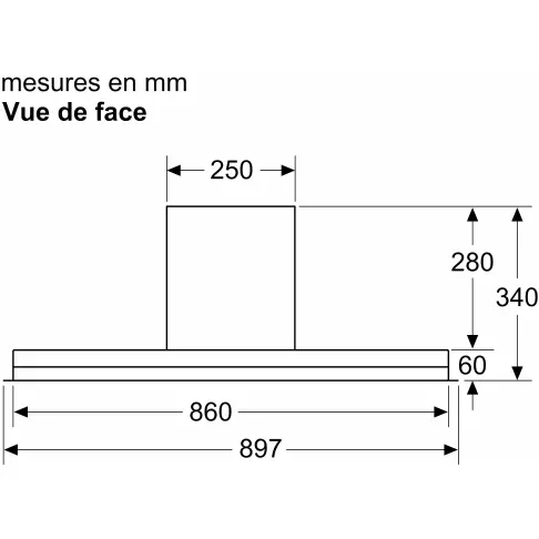 Hotte décorative NEFF D95XAM2S0 - 8 Hotte décorative NEFF D95XAM2S0 - 8