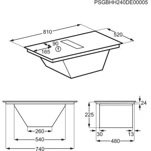 Plaque aspirante induction AEG TH84CB03FZ - 11