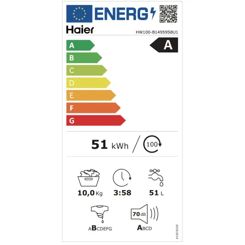 Lave-linge frontal HAIER HW100-B14959S8U1 - 2