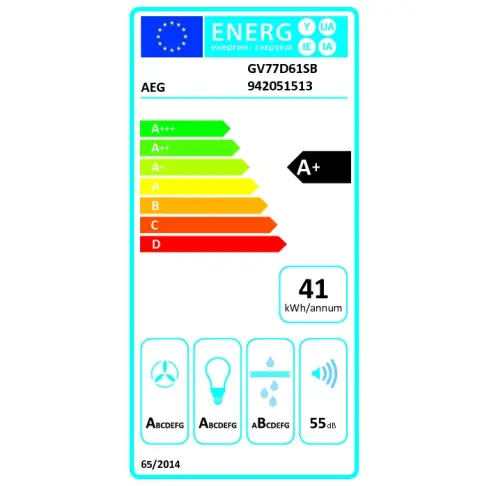 Hotte décorative AEG GV77D61SB - 6