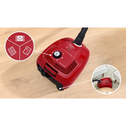 Aspirateur traineau avec sac BOSCH BGB38RD2 - 3