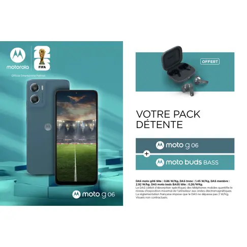 Smartphone MOTOROLA G06COFFRET - 2