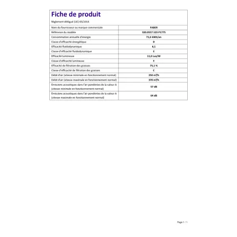Hotte décorative FABER 5605281 - 2