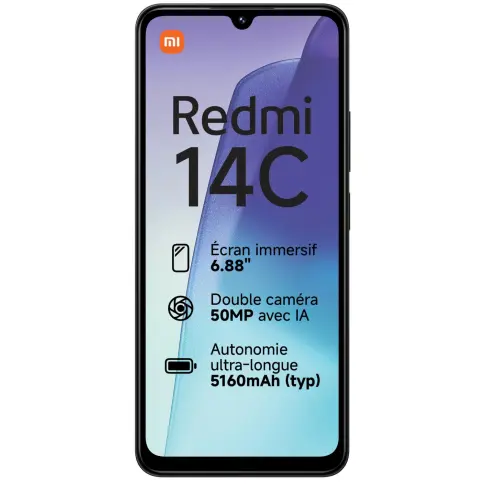 Smartphone XIAOMI REDMI14C128NOIR - 2