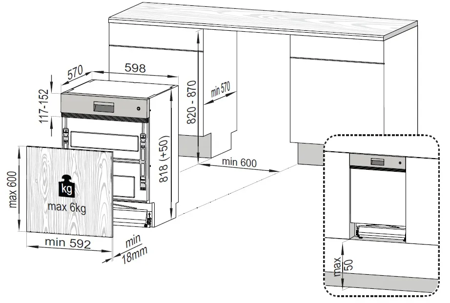 Beko LAVE-VAISSELLE INTÉGRABLE 13 COUVERTS 47dB CLASSE E BANDEAU INOX Built In Dishwashers 40220640
