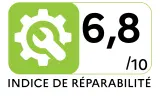 Indice de réparabilité Lave-vaisselle 60 cm MIELE G5110BB - Indice de réparabilité